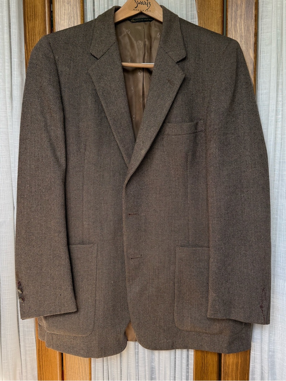 VTG Dior Men's Brown Herringbone Sport Coat